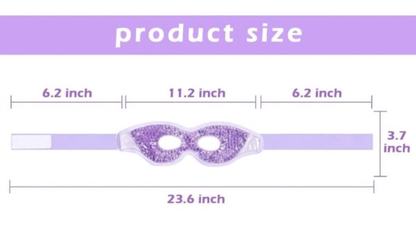 Mascarilla De Gel X 2 Para Ojos Compresa Fria Y Caliente - Imagen 3