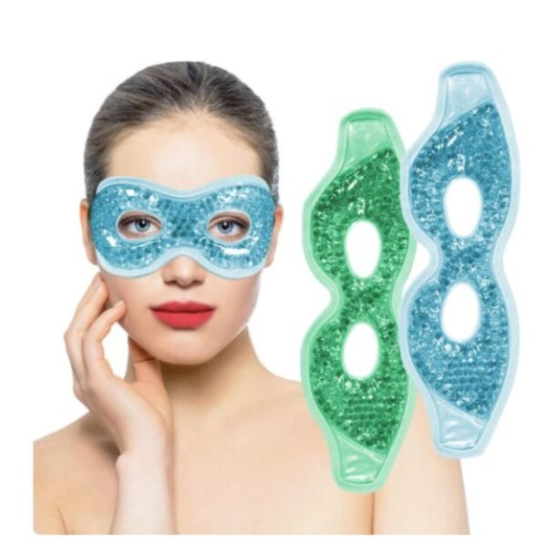 Mascarilla De Gel X 2 Para Ojos Compresa Fria Y Caliente