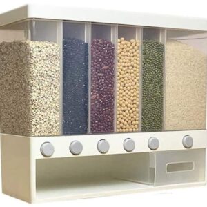 Dispensador De Granos Cereal Pared Mesa 6 Espacios