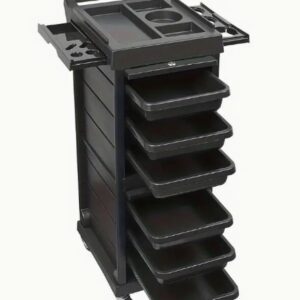 Carrito Organizador Estética Multiusos 2 Puertas Llave Cajones