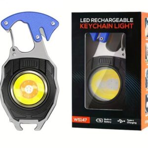 Mini Linterna 9 En 1 Recargable Llavero Multiherramienta