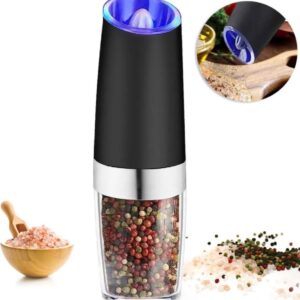 Molino Electrico Para Especias Sal Pimienta Con Sensor De Gravedad Led