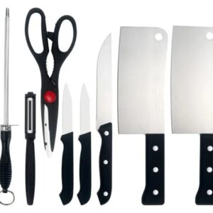 Juego De Cuchillos De Cocina De Acero Inoxidable 8 Piezas