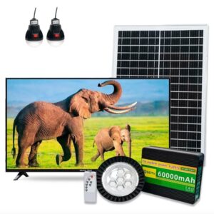 Televisor Solar 32 Pulgadas Con Batería 60000mah Con Panel