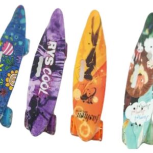 Patineta Ligera Estampada Tabla Skate Tipo Penny Recreativa