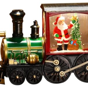 Lampara Navideña Diseño Tren Santa Claus Luz y Sonido
