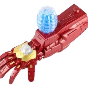 Pistola Brazo Robótico Iron Man Lanzador Hidrogel Luz Sonido