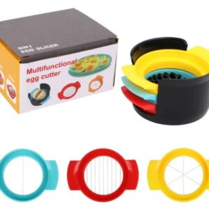 Cortador De Huevos Cuchillas Acero Inoxidable Multifunción 3 En 1 