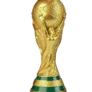 Alcancía Plástica Replica Copa Del Mundo Trofeo Futbol Dorado