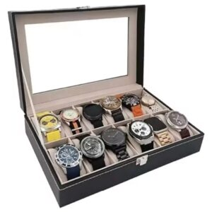 Caja Organizador De Relojes 12 Puestos Porta Relojes