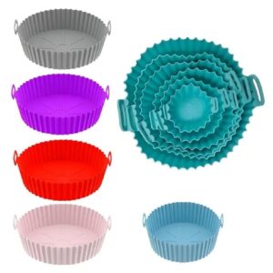 Set X 6 Moldes Silicona Freidora Air Fryer Reutilizable Freidora