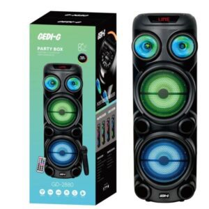 Parlante Portátil GD-2880 8 Pulgadas Pantalla Led RGB Micrófono