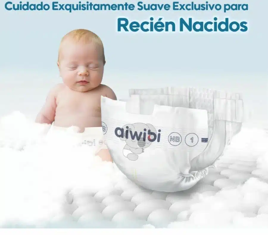 Pañales Aiwibi Premium Bebes Recien Nacidos Talla 0 X 110 Unidades - Imagen 2