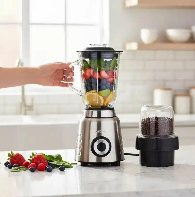 Licuadora Sokany Sk-03048 800w 1.5 lt Vaso De Vidrio - Imagen 5