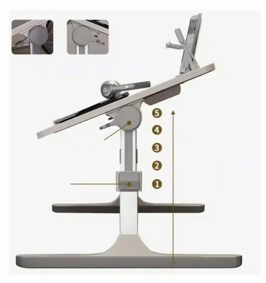 Mesa Para Computador Multifuncional Plegable Ajustable - Imagen 5