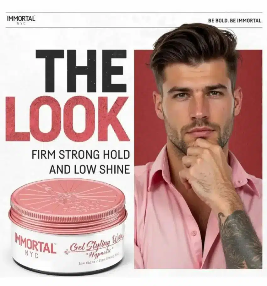 Cera Inmortal NYC Gel Styling Wax Hypnotic - Imagen 3