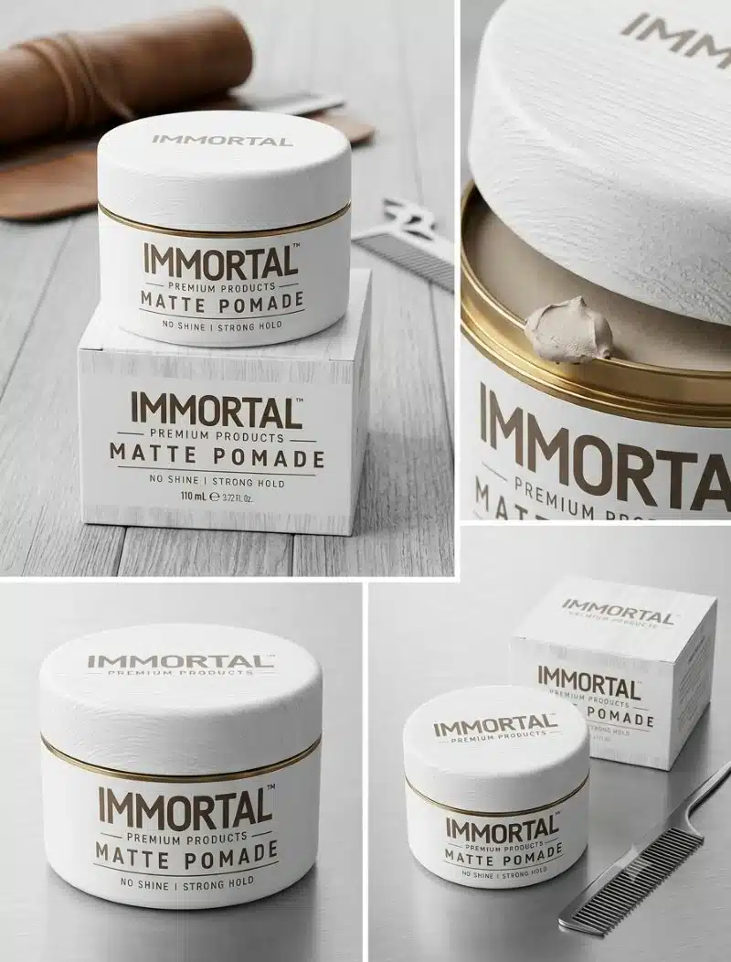 Cera Immortal Premium Productos Matte Pomade - Imagen 5