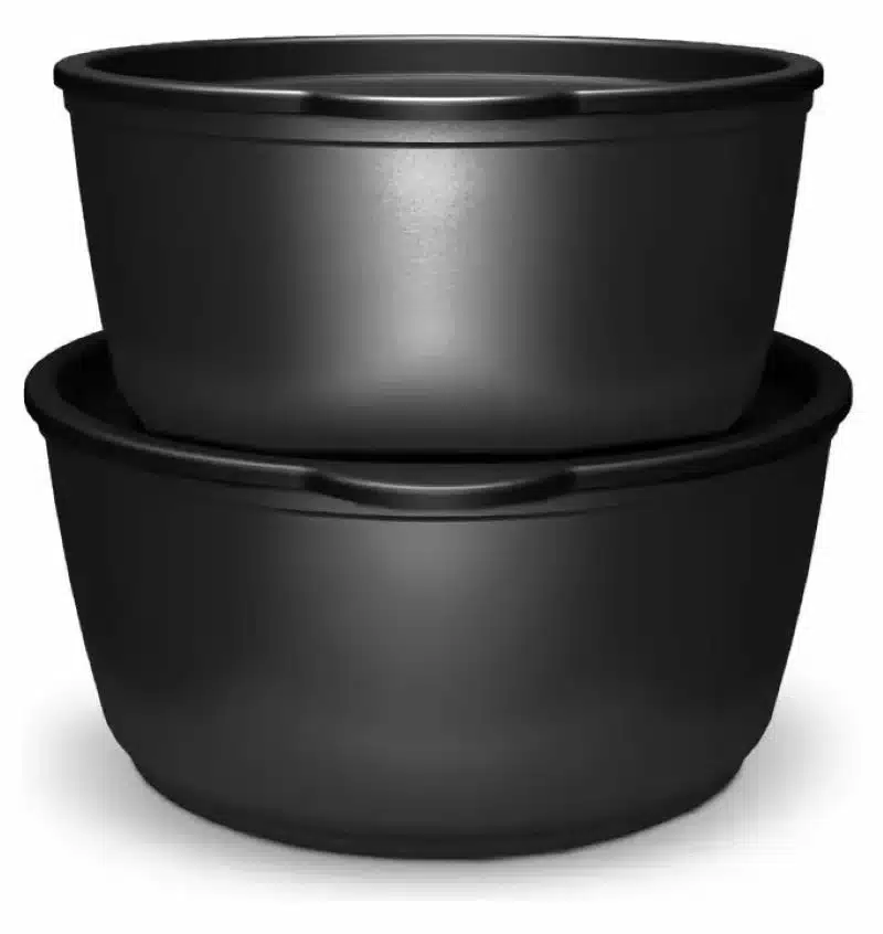 Juego Ollas Antiadherentes Aluminio Mango Extraíble 11 Pz Negro - Imagen 3
