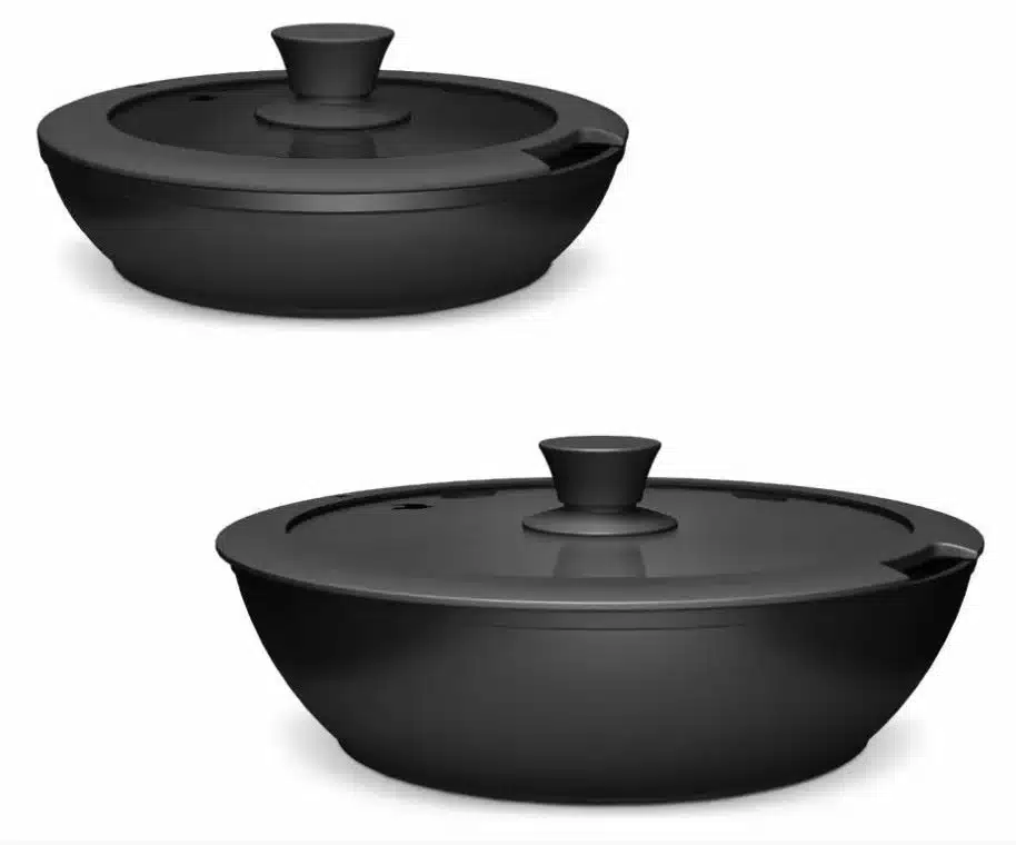 Juego Ollas Antiadherentes Aluminio Mango Extraíble 11 Pz Negro - Imagen 2