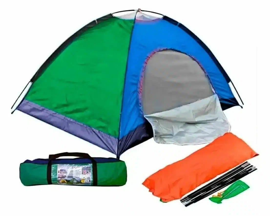 Carpa Camping Para 4 Personas Multicolor Para Acampar - Imagen 2
