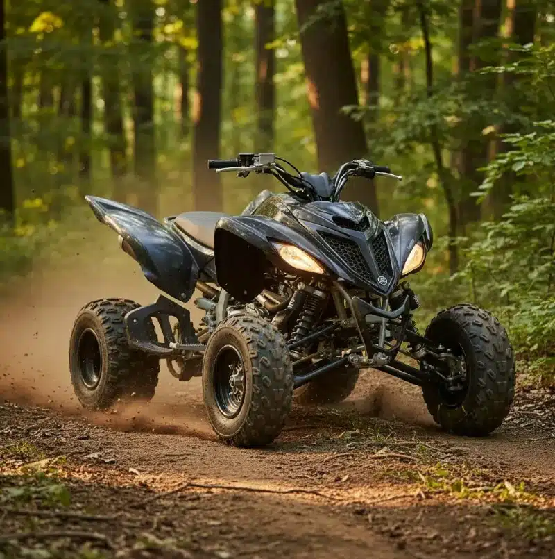 Cuatrimoto Raptor A Gasolina Atv-03d 125 Cc 4 Tiempos Negra - Imagen 2