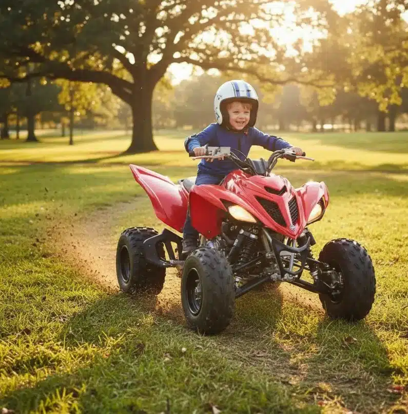 Cuatrimoto Raptor A Gasolina Atv-03d 125 Cc 4 Tiempos Rojo - Imagen 3