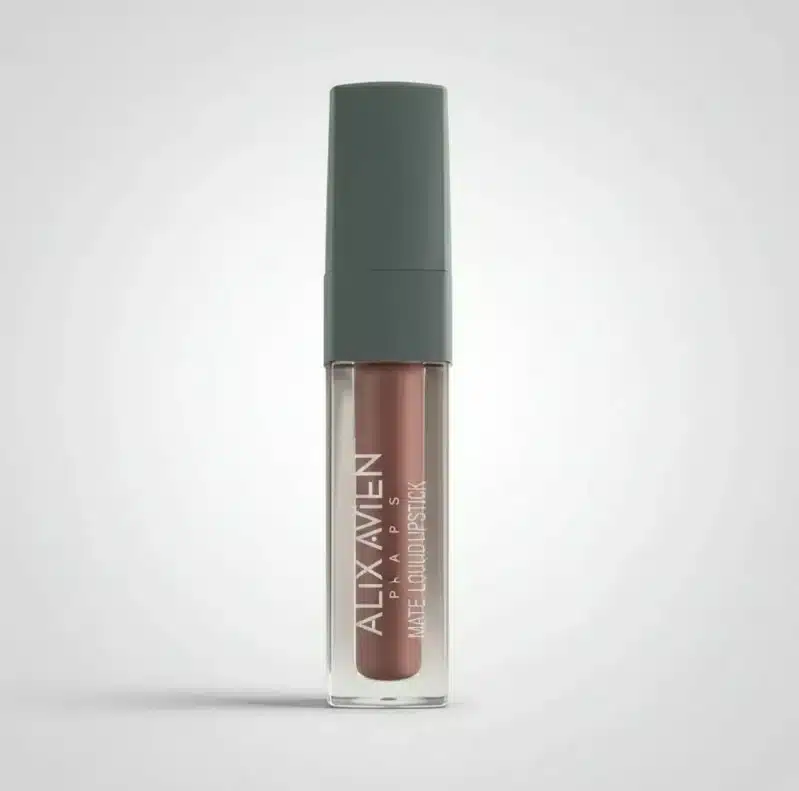 Labial líquido mate Alix Avien 501 Caramel Nude De Larga Duración y Color Intenso - Imagen 5