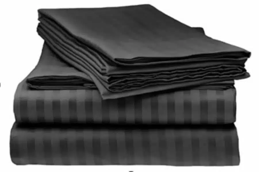 Sabanas Cama King Negro Lujo Mas 1 Almohada De Gel Refrescante - Imagen 5