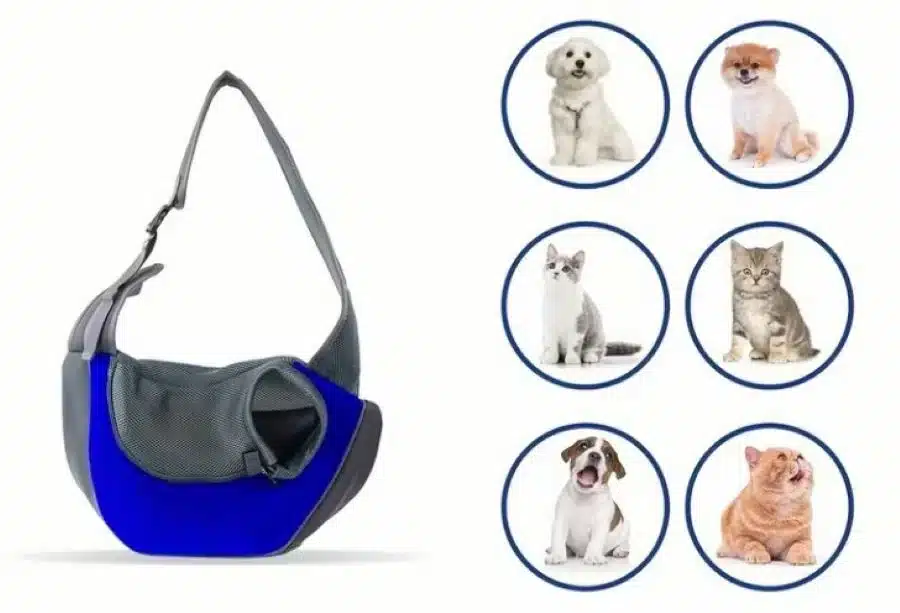 Bolso Cargador Para Mascotas Pequeña Manos Libres - Imagen 9