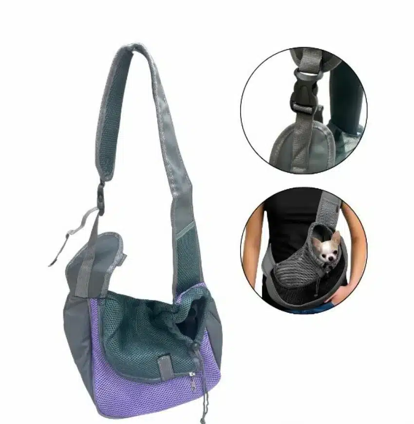 Bolso Cargador Para Mascotas Pequeña Manos Libres - Imagen 12