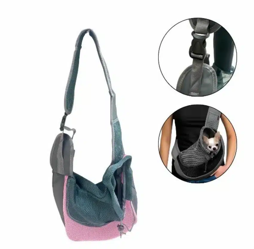 Bolso Cargador Para Mascotas Pequeña Manos Libres - Imagen 11