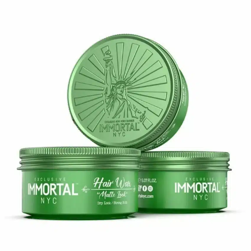 Cera Inmortal NYC Hair Wax Matte Look - Imagen 5