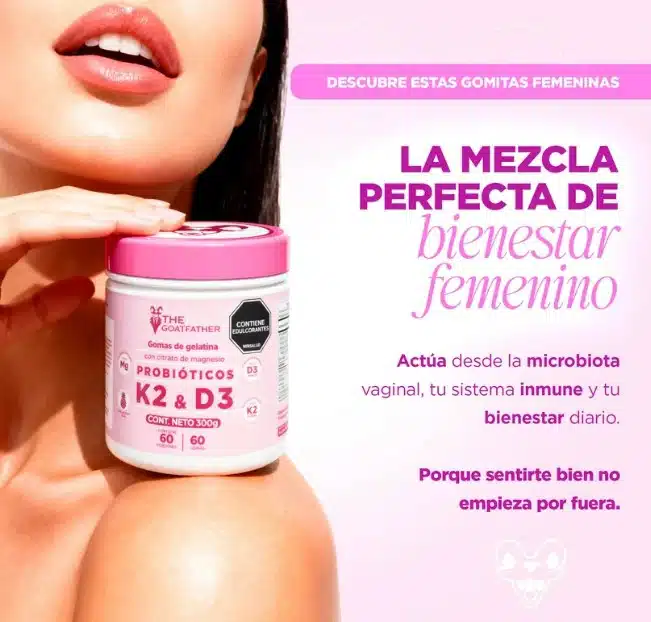 Gomitas Probióticas Femeninas K2 y D3 The Goatfather - Imagen 3