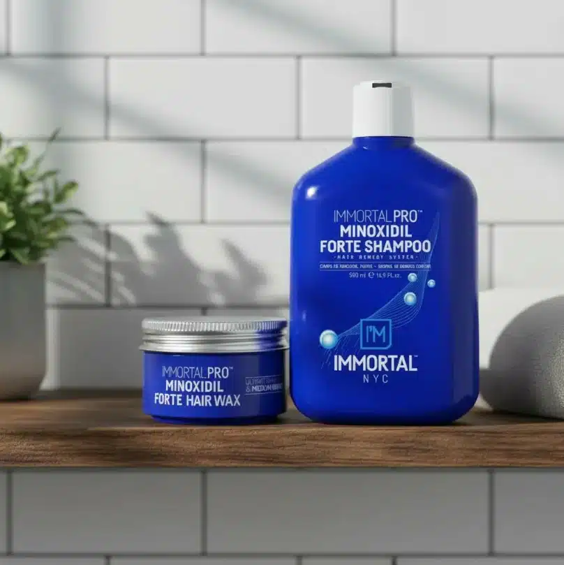 Combo Shampoo Y Cera Immortal Pro Minoxidil Forte - Imagen 3