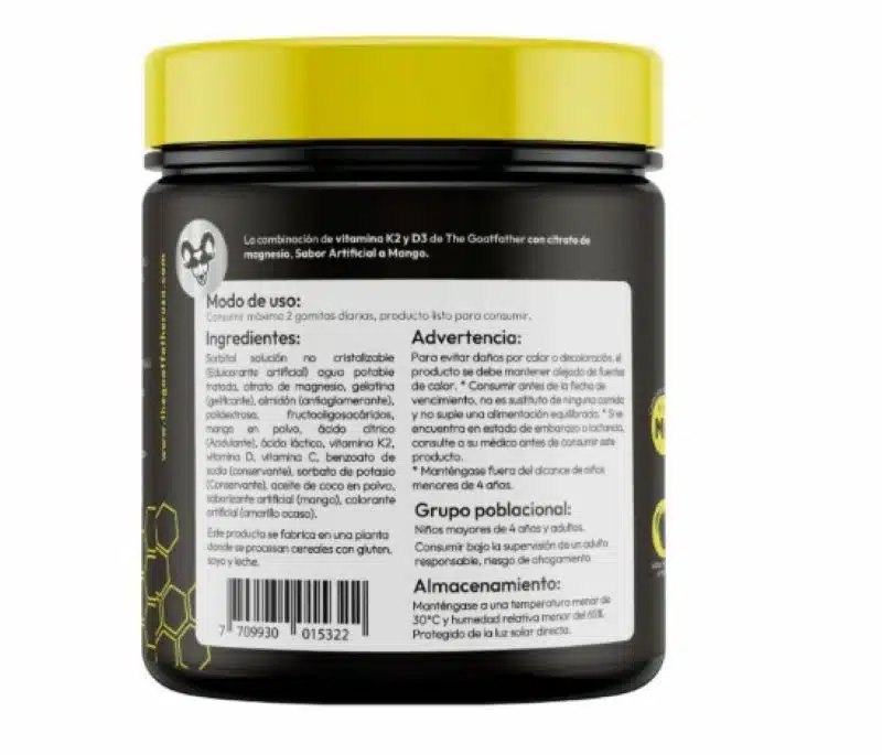 Gomitas Masticables Vitamina K2 y D3 The Goatfather - Imagen 5