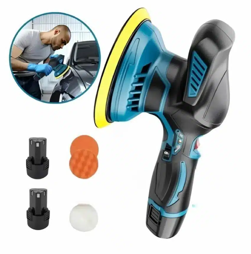 Polichadora Brilladora Inalámbrica Recargable Con 2 Baterías - Imagen 4