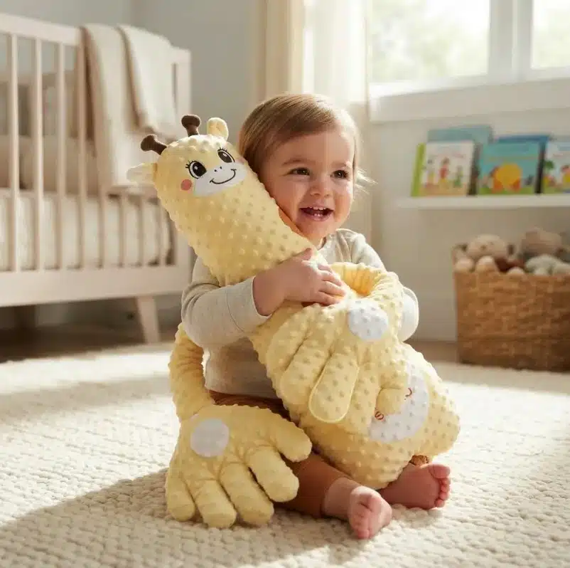 Almohada Peluche Abrazador Arrullador Palma Con Movimiento - Imagen 5