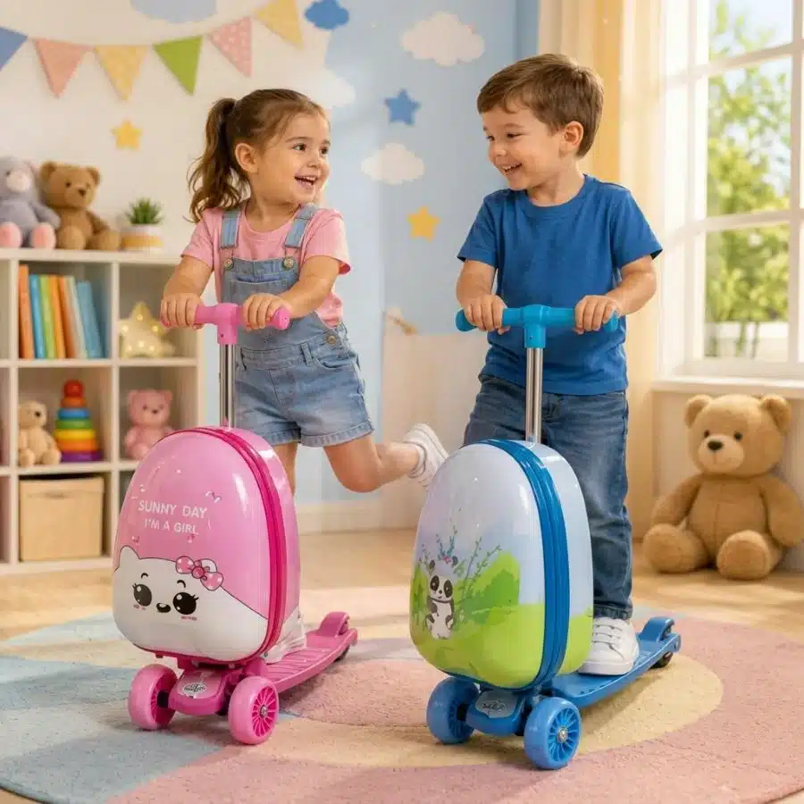 Patineta Scooter Niños Con Maleta Plegable 3 Ruedas - Imagen 9