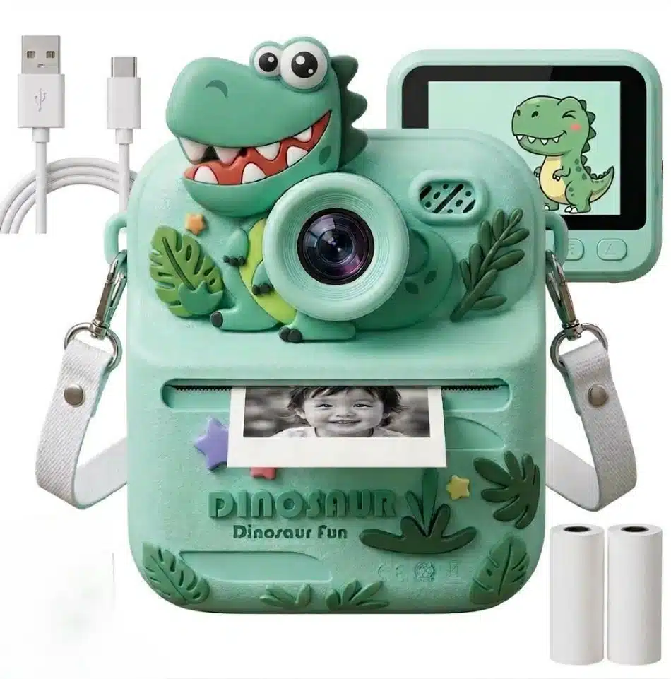 camara-instantanea-dinosaurio-verde