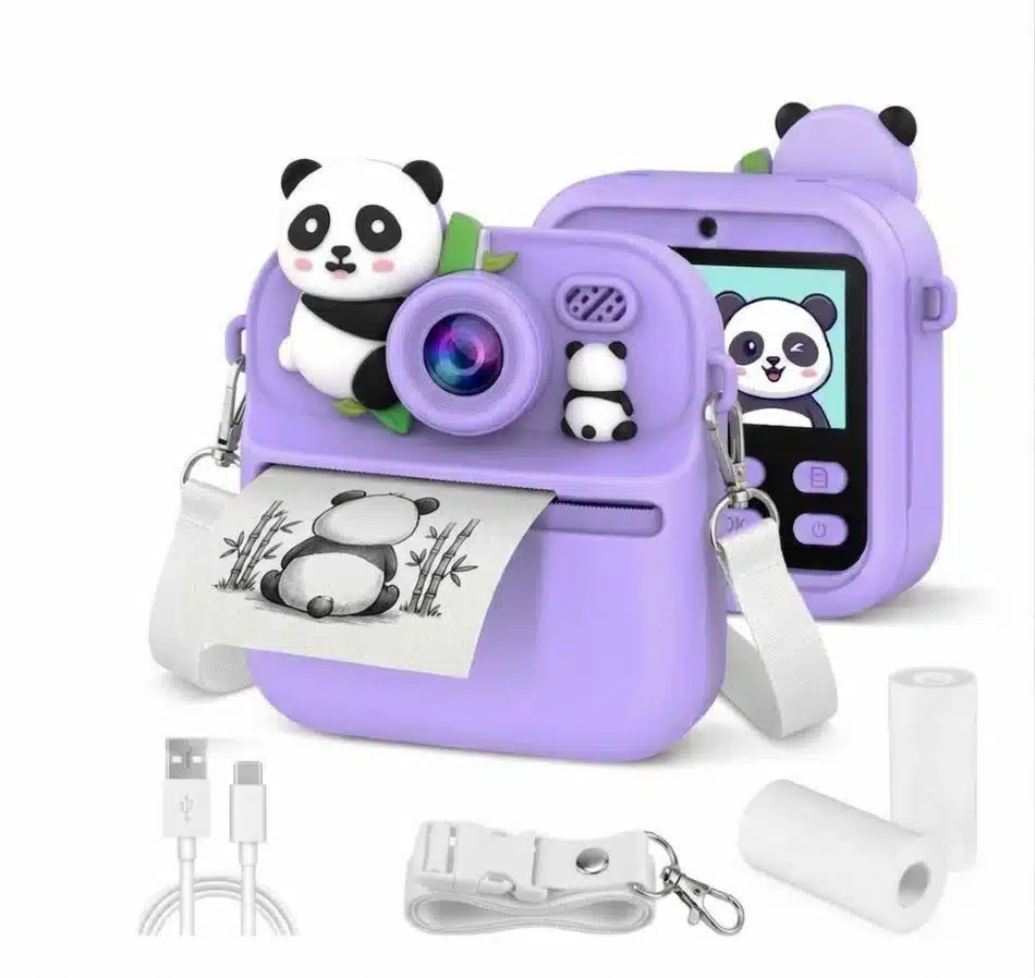 camara instantanea oso morado