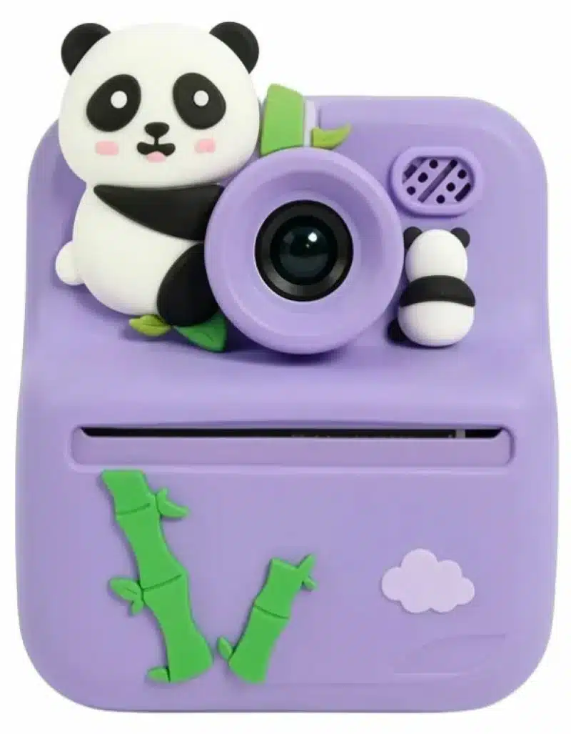 Cámara De Impresión Instantánea Para Niños Oso Morado - Imagen 5
