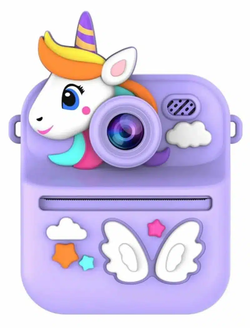 Cámara De Impresión Instantánea Para Niños Unicornio Morado - Imagen 5