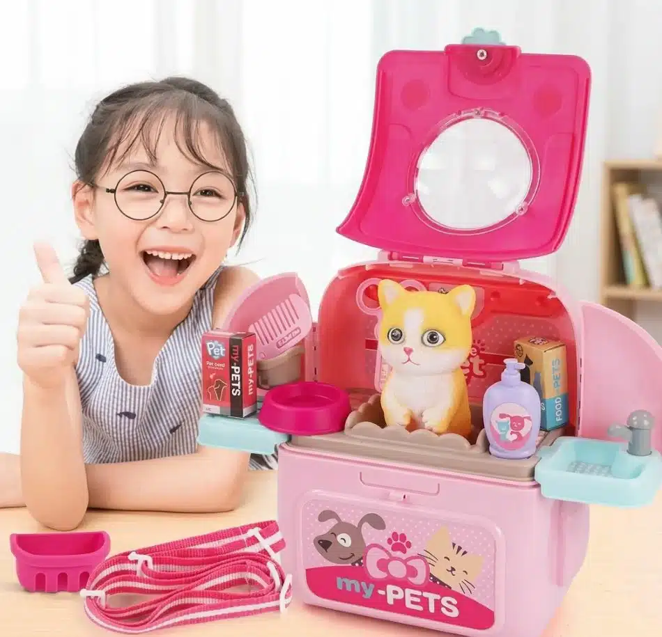 Maleta De Gato Juguete Set Veterinaria Niños Mascota - Imagen 11