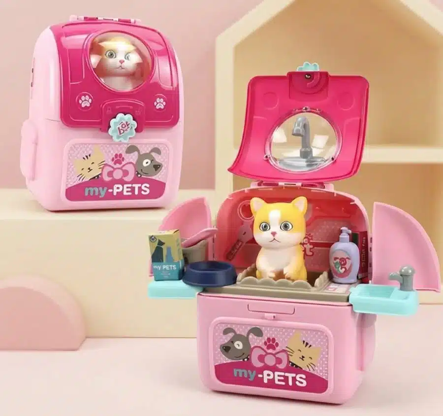 Maleta De Gato Juguete Set Veterinaria Niños Mascota - Imagen 7