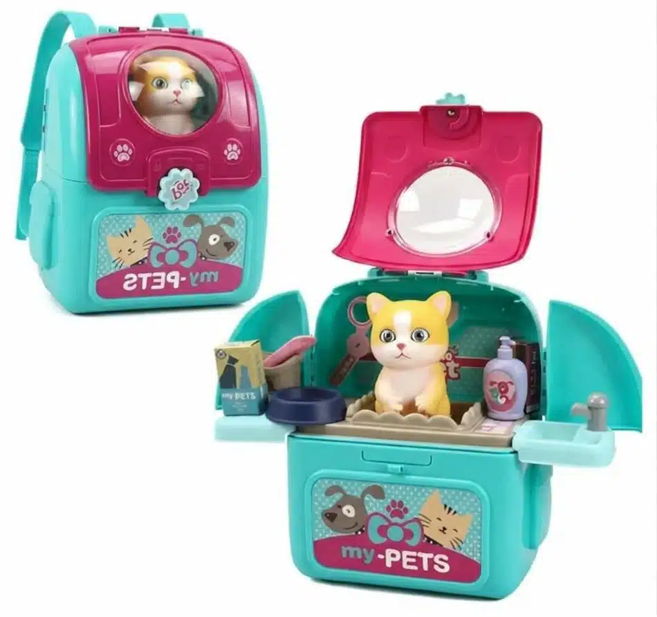Maleta De Gato Juguete Set Veterinaria Niños Mascota - Imagen 12