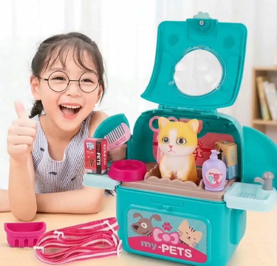 Maleta De Gato Juguete Set Veterinaria Niños Mascota - Imagen 6