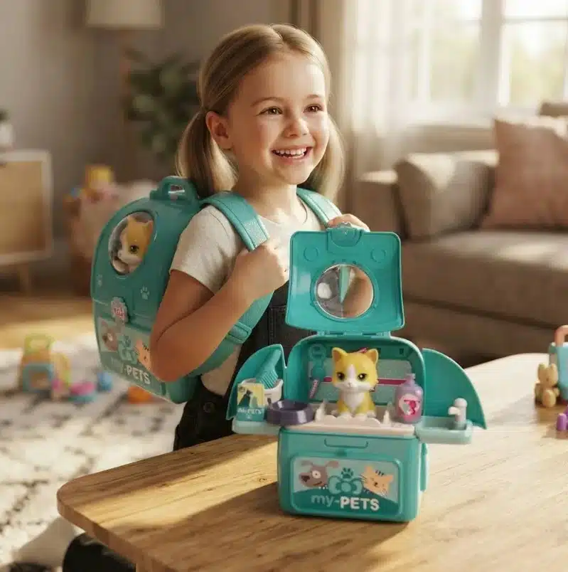 Maleta De Gato Juguete Set Veterinaria Niños Mascota - Imagen 3
