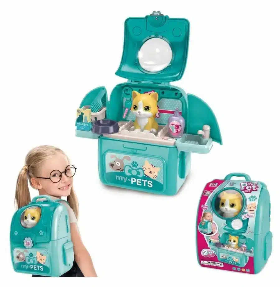Maleta De Gato Juguete Set Veterinaria Niños Mascota - Imagen 10
