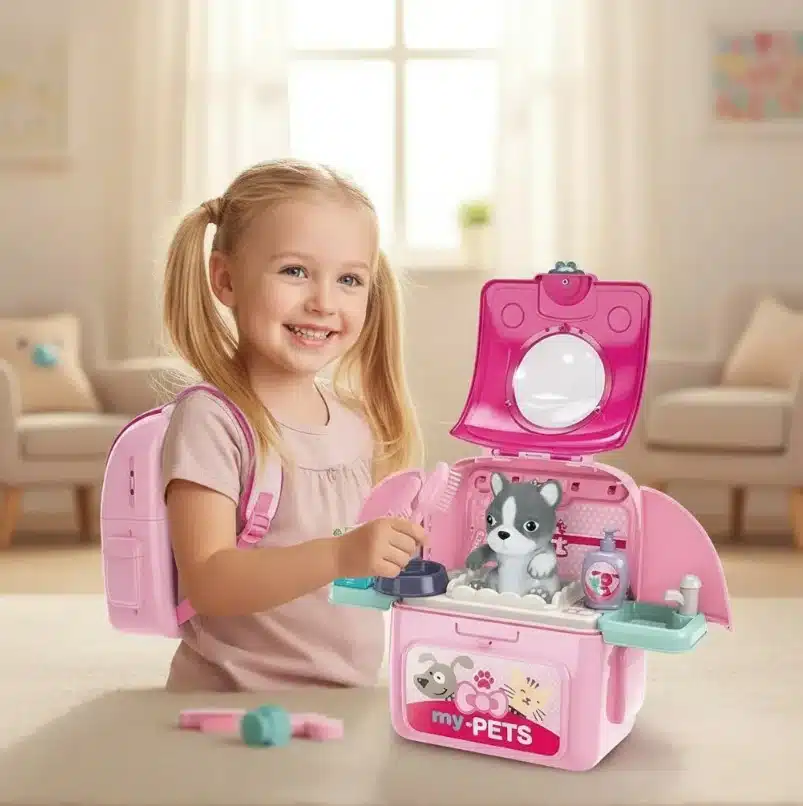 Maleta De Perro Juguete Set Veterinaria Niños Mascota - Imagen 4