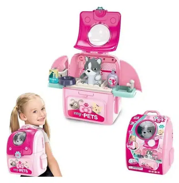 Maleta De Perro Juguete Set Veterinaria Niños Mascota